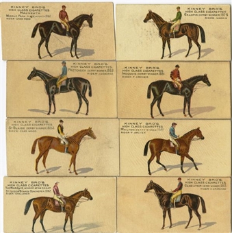 1890 N230 Kinney "Famous Running Horses - English" Complete Set (25)